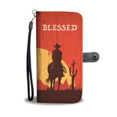 Horse Rider Sunset Wallet Case