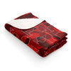 Image of Wine Sherpa Fleece Blanket